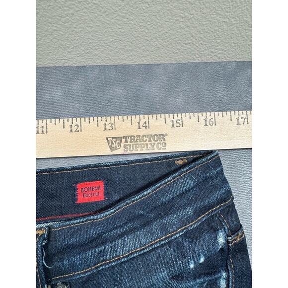 Cult of Individuality Bohemi Boot Cut Jeans Womens Size 30 distressed tall 33”L - Picture 7 of 16